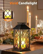 Otdair Solar Lanterns Outdoor Waterproof, 2 Pack 14" Solar Lantern - Image 6