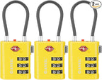 ANVIL TSA Approved Luggage Locks – High Security TSA008 Combination Travel Locks by ANVIL