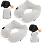 2 Pack Inflatable Travel Neck Pillows by Glyzia