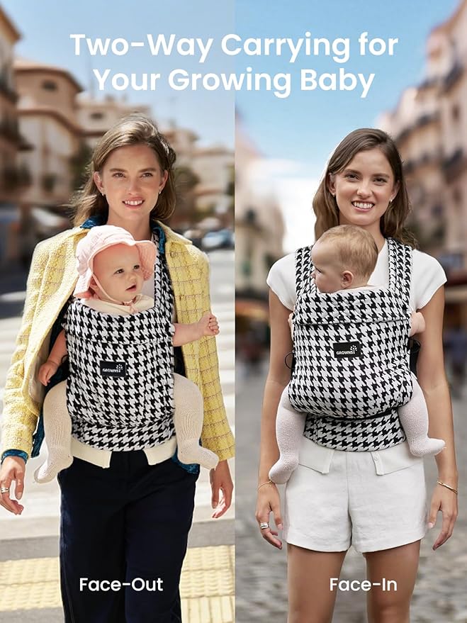 GROWNSY Baby Carrier Newborn to Toddler, Ergonomic Baby Toddler Carrier Slings - Image 2