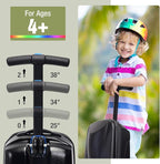 20" Scooter Suitcase for Kids, 2-in-1 Ride On Luggage - Image 3