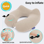 2 Pack Inflatable Travel Neck Pillows - Image 4