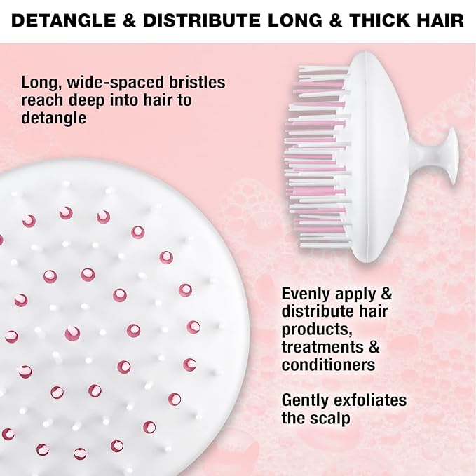 Conair Scalp Treatment and Detangle Brush for Long & Thick Hair