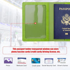 TIGARI Passport Holder for Travel Women Men, PU Leather Passport Wallet Cover - Image 2