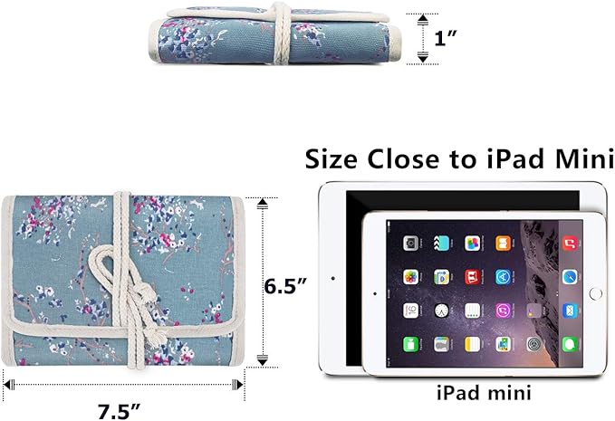 Teamoy Travel Jewelry Roll, Jewelry Storage Bag Organizer - Image 6