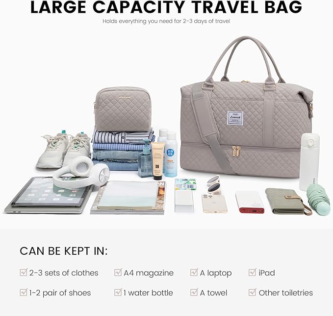 LOVEVOOK Travel Duffle Bag, Weekender Bags - Image 7