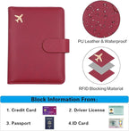 Melsbrinna Premium Leather Passport Holder Covers Case, Waterproof Rfid - Image 3