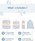 Narwey 6 Set Compression Packing Cubes - Image 3