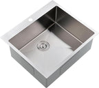 Comllen 25 x 22 Inch Drop In Kitchen Sink, Brushed Nickel Topmount 16 Gauge - Image 2