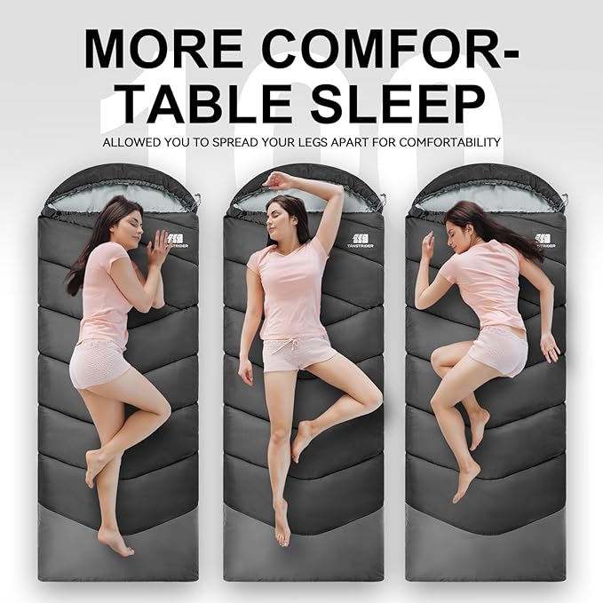 Sleeping Bags for Adults Cold Weather, Waterproof, Lightweight Sleeping Bag for - Image 6