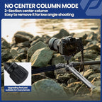 Fotopro Carbon Fiber Tripod 1.7lbs Ultralight 62 Inch Portable Compact Travel - Image 6