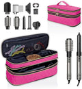 Hair Dryer Travel Carrying Case, Curling Iron Storage Bag, Slim Expandable Handheld Dual-Layer Travel Storage Bag for Dryer/Hair Tool Organizer/Style Organizer