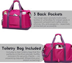 SUNNY BIRD Duffel with Utility Pouch, 40L Weekender Overnight Bag with Shoe - Image 8