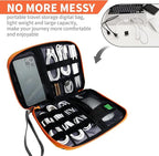 Electronics Travel Organizer, Portable Waterproof Electronic Travel Storage Bag - Image 2