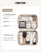 EACHY Travel Toiletry Bag with Hanging Hook, Portable Makeup Cosmetic Bags - Image 4