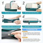 BAGAIL 6 Set Ultralight Compression Packing Cubes Packing Organizer - Image 3