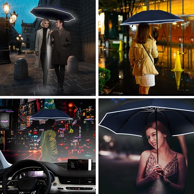 Lejorain Compact Inverted Reflective Umbrella - Image 5