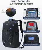 ECOHUB Hiking Backpack 30L Travel Backpack Lightweight Casual Daypack Water - Image 3