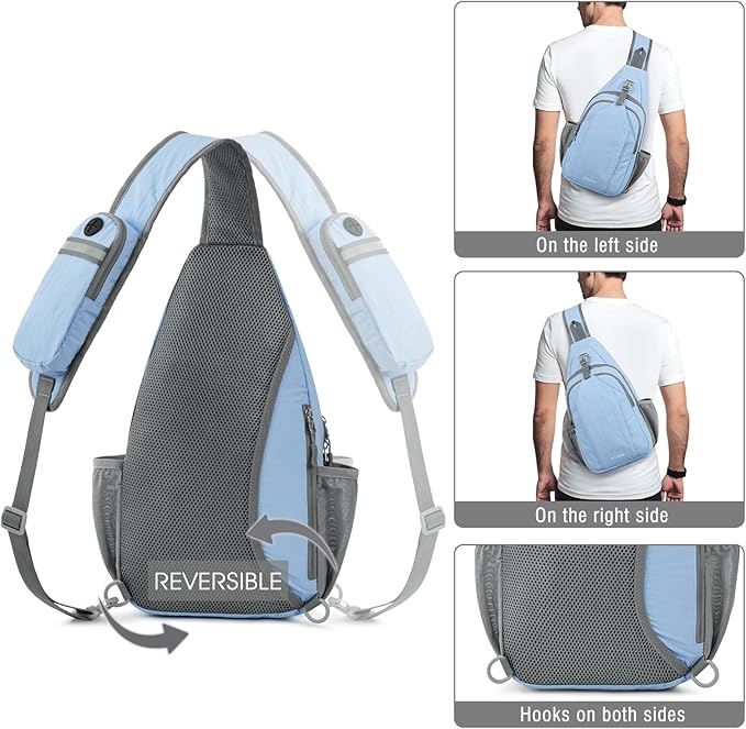 G4Free Sling Bag RFID Blocking Sling Backpack Crossbody Chest Bag Daypack - Image 6