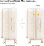 MGB 20 Inch Expandable Carry On Luggage - Image 4