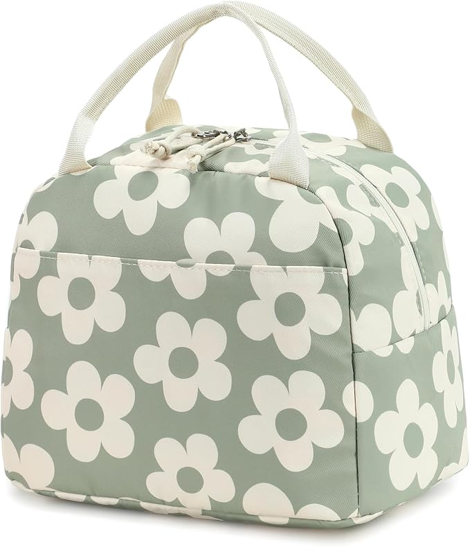 Bluboon Lunch Bag for Women Men Cute Corduroy Lunch Tote Bags Reusable by BLUBOON