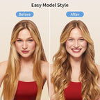 Hot Air Brush Blow Dryer in One, 4-in-1 Ionic Hair Dryer and Styler Volumizer with 3.2" Oval Barrel, 33000RPM High-Speed Motor, Hot Air Straightener Brush, All Hair Types KNS-M8
