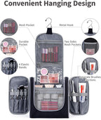 Narwey Hanging Toiletry Bag for Women Travel Makeup Bag Organizer Toiletries - Image 2