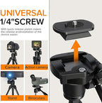 Camera Tripod 66.7 Inch, Patented 3-Way Rotating Portable Cameras Stand - Image 2