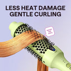 Wavytalk Thermal Brush, 1.5 Inch Blowout Express Ionic Heated Round Brush Creates Blowout Look Makes Hair Shinier & Smoother, Dual Voltage, Easy to Use (Green)