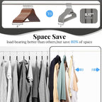 Velvet Felt Stackable Hangers 50 Pack, Non Slip, - Image 4