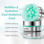 PDRN Capsule Cream Face Moisturizer with 100,000 ppm PDRN & Collagen, Lightweight Gel Hydrator for Skin Repair, Elasticity & Long-Lasting Moisture, 1.69 oz