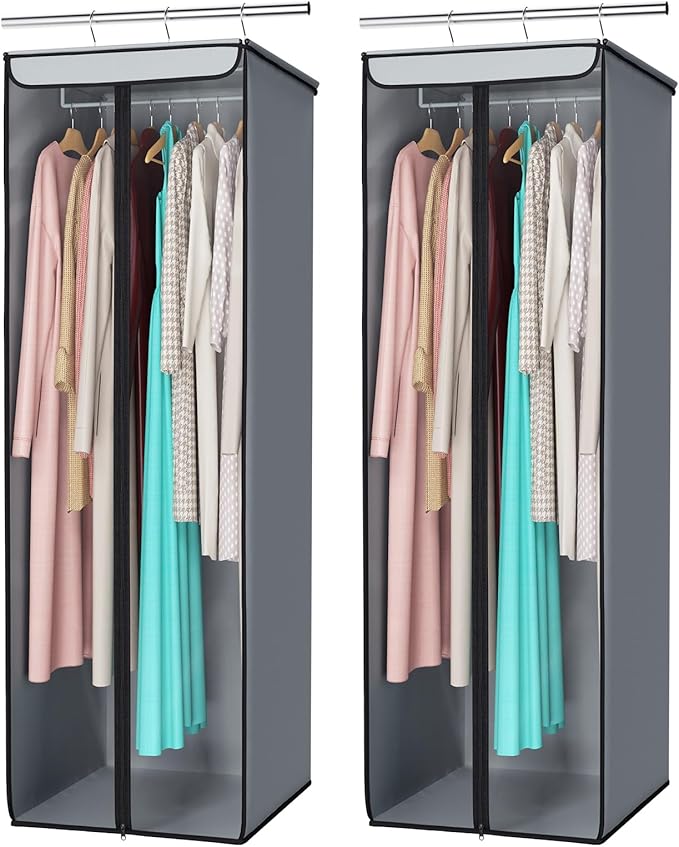 Univivi Garment Bags for Hanging Clothes, Large Clothes Storage Bags Closet by Univivi