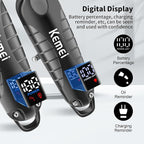 KEMEI Professional Hair Clippers for Men, Cordless Barber Clippers Set and Trimmers Kit, Rechargeable Electric Foil Shaver & Beard Trimmer, Men's Facial Grooming, Hair Cutting Tools, Gifts for Men