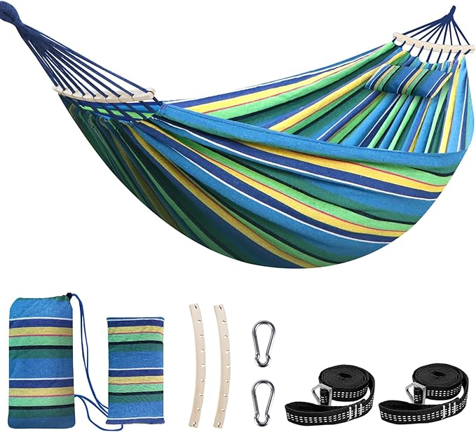 Chihee Cotton Hammock Large Soft Breathable Camping Hammock Holds Up to 660lbs by Chihee