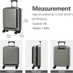 TydeCkare 20 Inch Carry On Luggage - Image 4