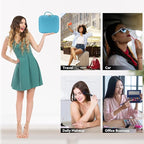 Travel Makeup Bag with LED Mirror and 10x magnifying glass with 3 Lighted - Image 7