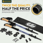 100% Carbon Fiber Trekking Poles by USA Brand - Image 2