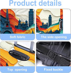 Luggage Cover Washable Suitcase Protector Anti-Scratch, Stretchable Fit - Image 4