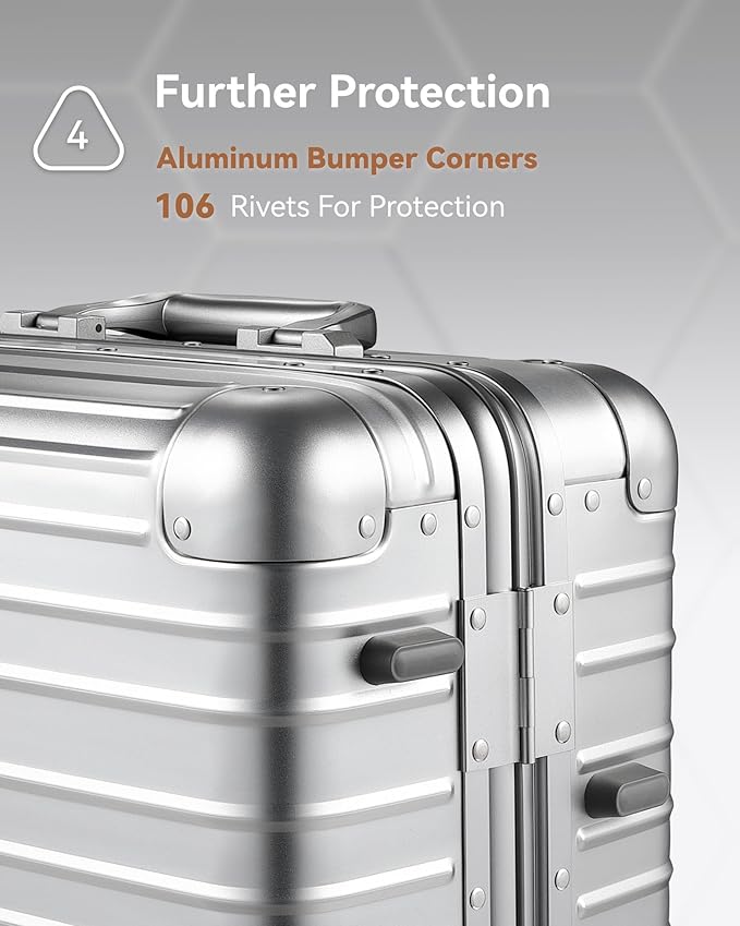 LUGGEX All Aluminum Carry On Luggage - Image 7