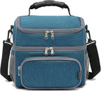 FlowFly Double Layer Cooler Insulated Lunch Bag Adult Lunch Box Large Tote Bag - Image 7