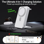 3-in-1 Portable Charger, 10000mAh Foldable Power Bank Fast Charging, MagSafe - Image 2