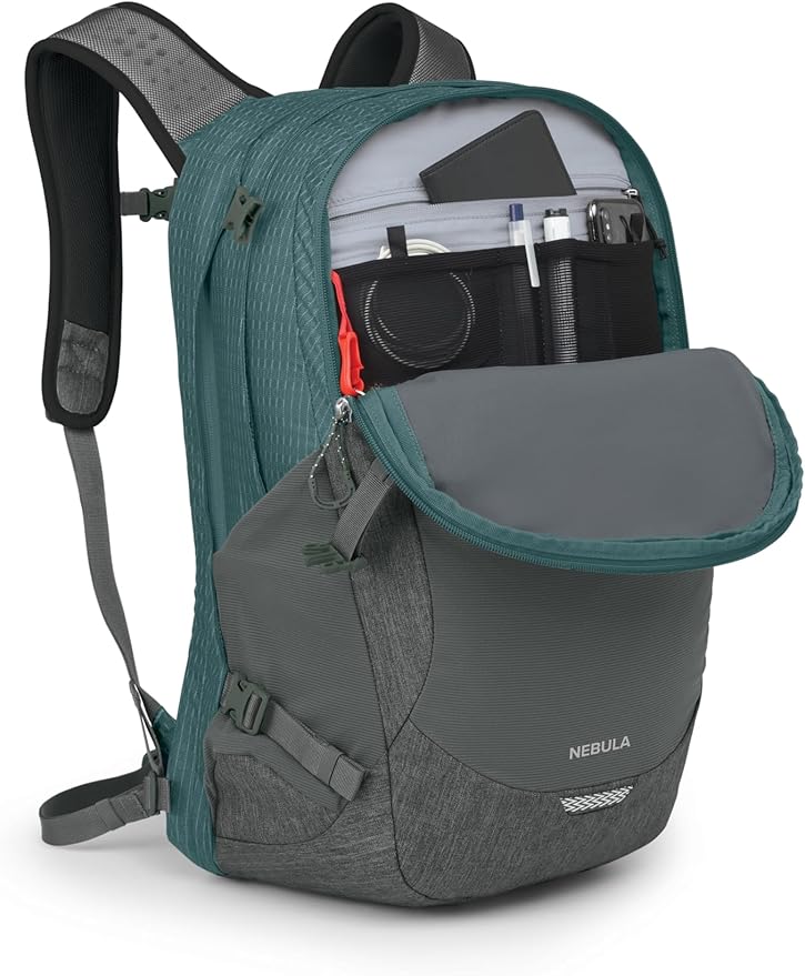 Osprey Nebula Commuter Backpack, Cascade Blue/Coal Grey Heather - Image 7