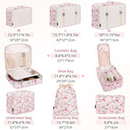 BAGAIL 8 Set Packing Cubes Luggage Packing Organizer Bags - Image 2
