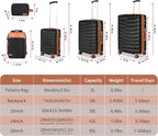 5-Piece Lightweight Luggage - Image 2