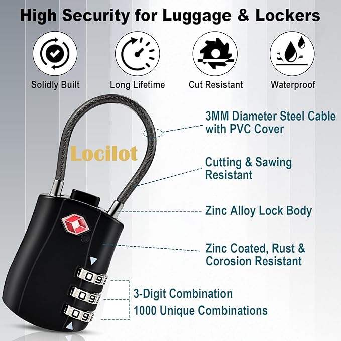 5pcs TSA Approved Luggage Locks - Image 6