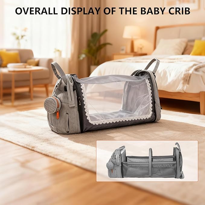 Baby Diaper Bag Backpack with Changing Station, Waterproof Large Capacity Baby - Image 3