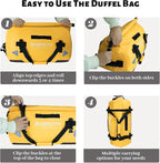 Large Waterproof Duffel Bag Roll-top Heavy Duty Dry Duffle Bags - Image 4