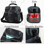 FlowFly Double Layer Cooler Insulated Lunch Bag Adult Lunch Box Large Tote Bag - Image 5