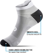PAPLUS Ankle Compression Sock for Men and Women 2/4/6 Pairs, Low Cut - Image 3