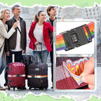 Adjustable Luggage Straps with Combination Lock – 4 Pack Bright Colors - Image 6